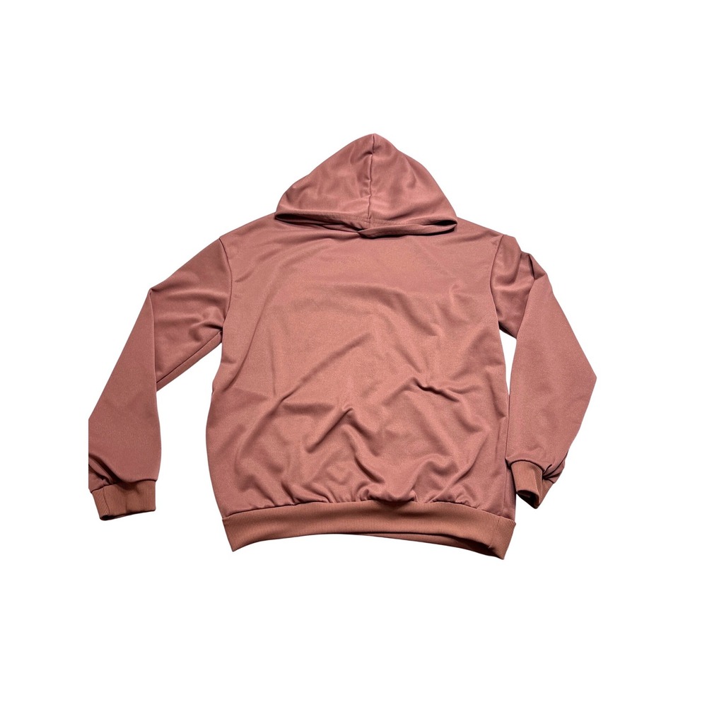 Faith Over Fear Psalm 118:6 Mauve Pink Graphic Hoodie Sweatshirt Size 16Y - Picture 4 of 5